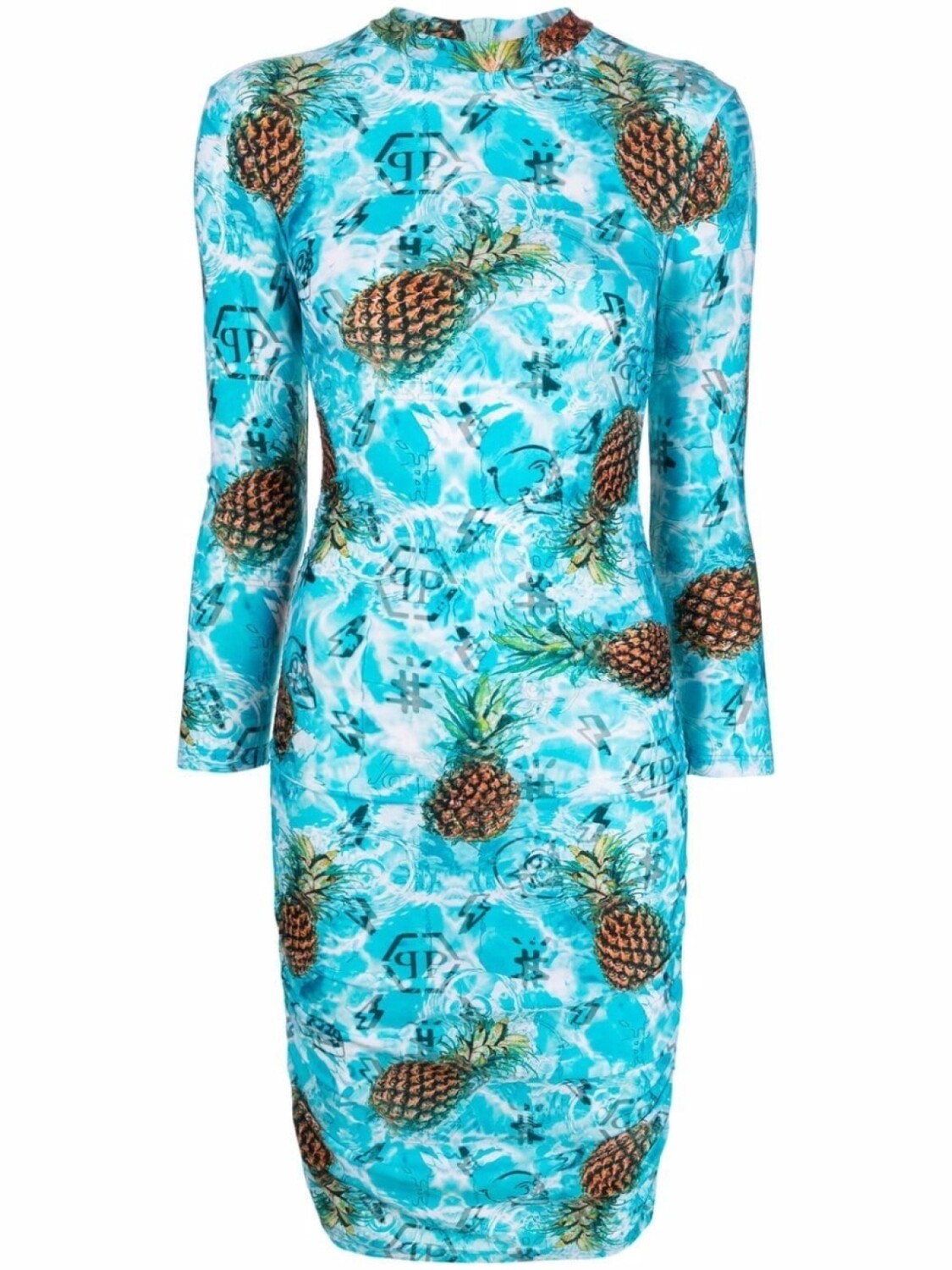 

Philipp Plein платье мини Pineapple Skies, синий