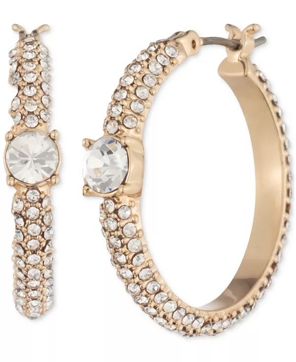 

Серьги-Кольца с кристаллами паве Givenchy, gold