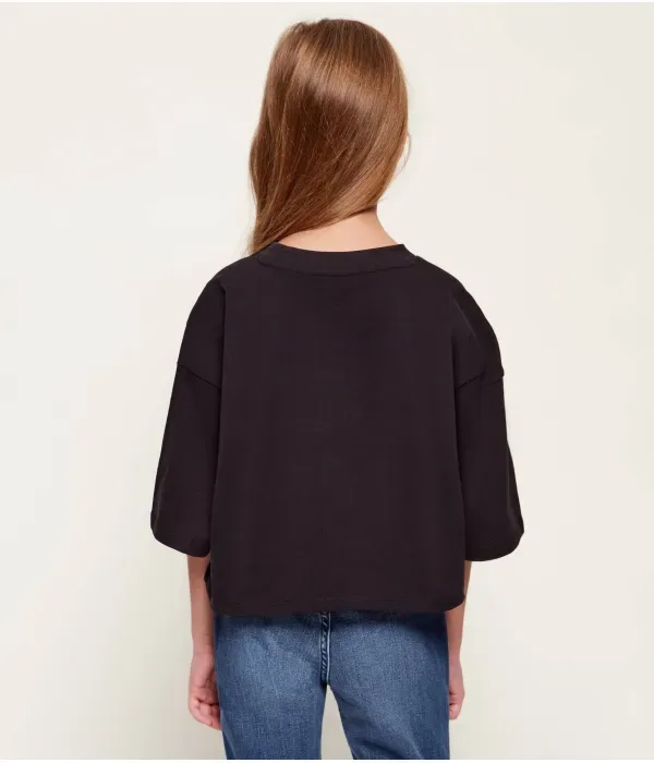Футболка cropped fit Guess, черный — фото 3