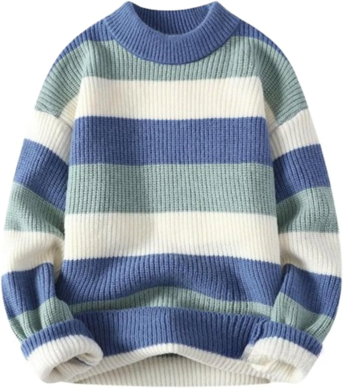 

CUTEGAL Y2K полосатый свитер с цветными блоками