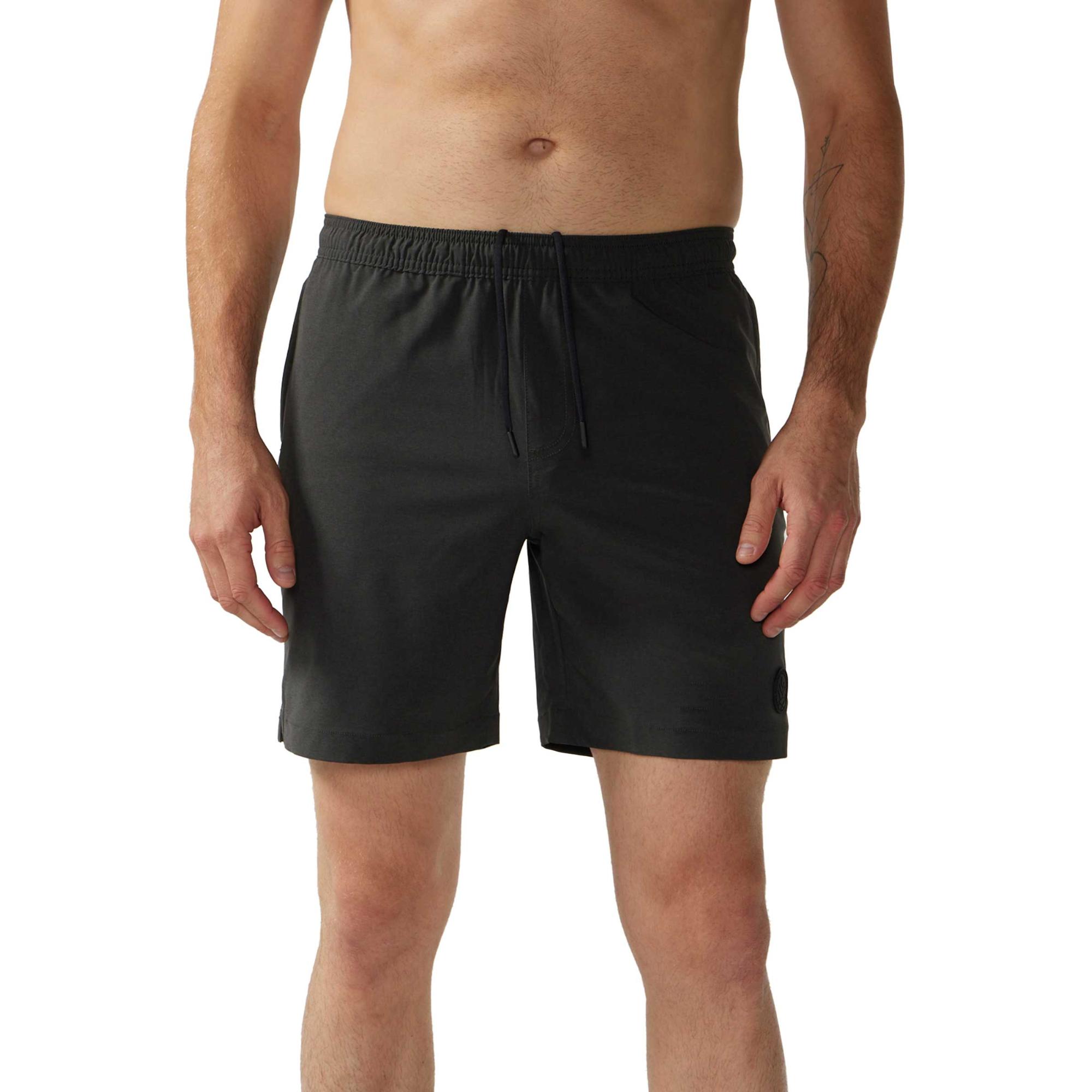 

Мужские шорты Flints 7 дюймов, гибридные для спортзала и плавания. Chubbies, Black Heather