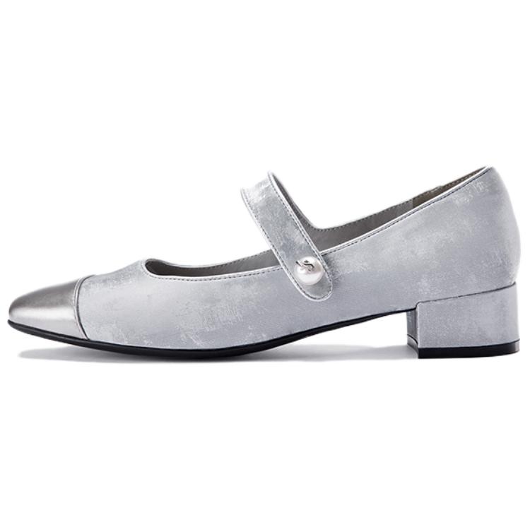 Туфли Мэри Джейн женские LE SAUNDA, Silver Svl