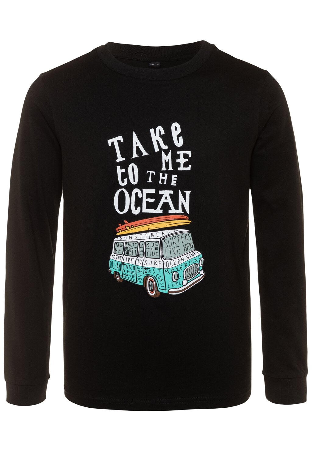 

Футболка с длинным рукавом Kids Take Me To The Ocean Longsleeve Mister Tee, черный