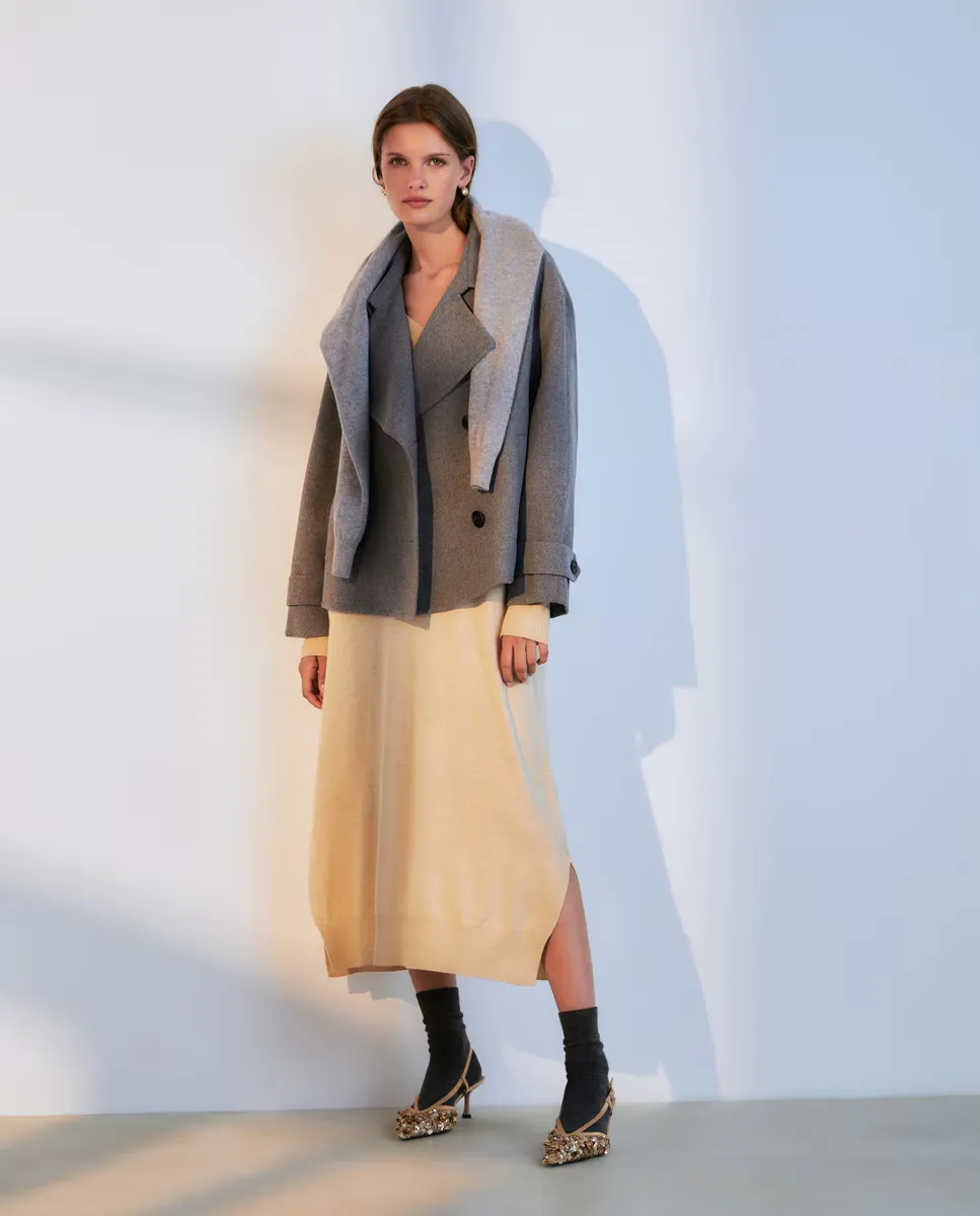 

Женский короткий бушлат Woman El Corte Inglés, цвет 820 Gris Medio
