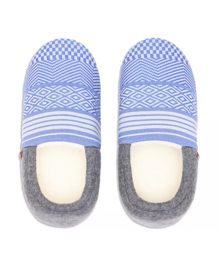 Женские тапочки Laidback Slipper ручной вязки для дома с закрытой пяткой Feelgoodz, синий — фото 3