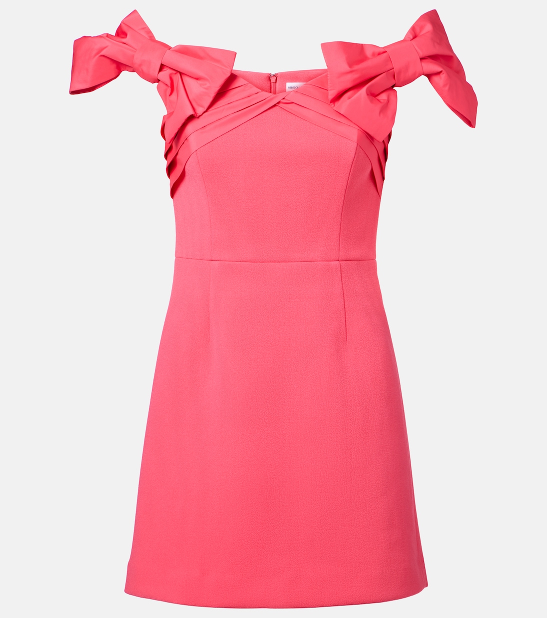 

Мини-платье из крепа с бантом Rebecca Vallance, Rogue Red