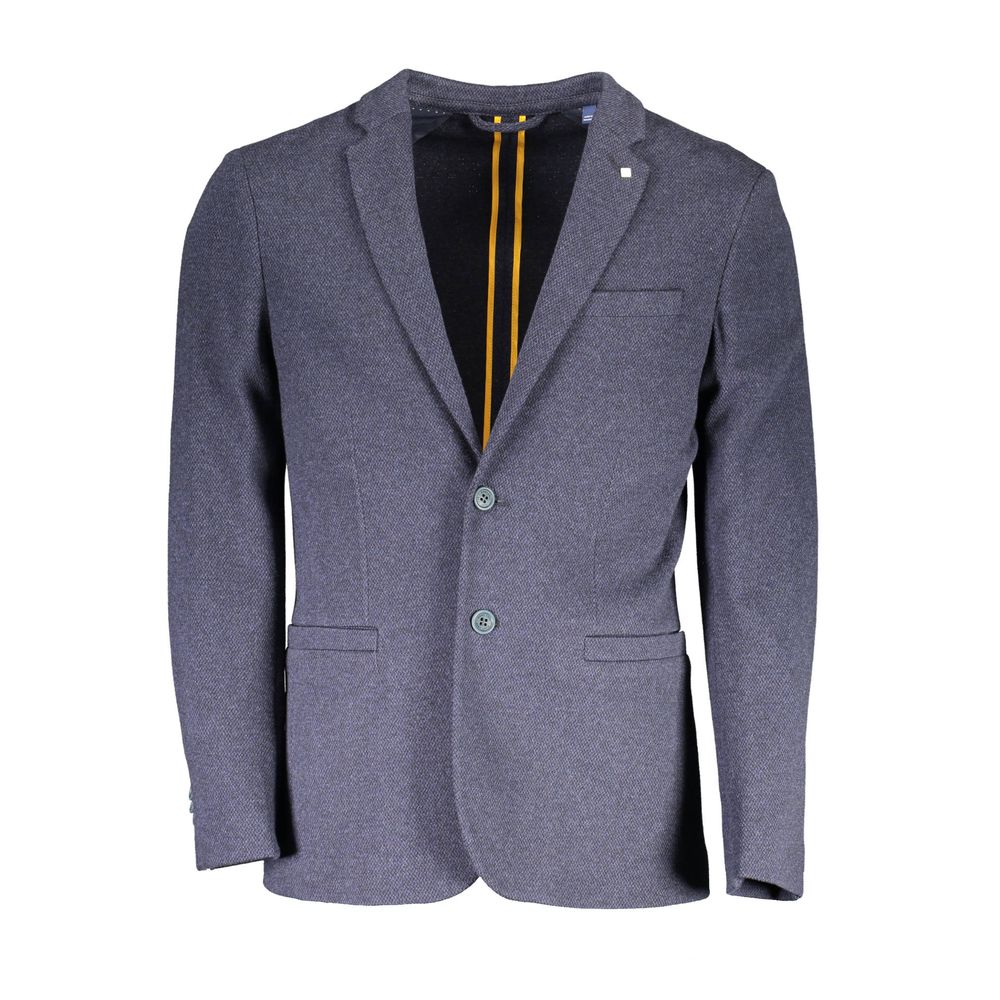 

Синяя хлопковая мужская куртка Gant, Blue