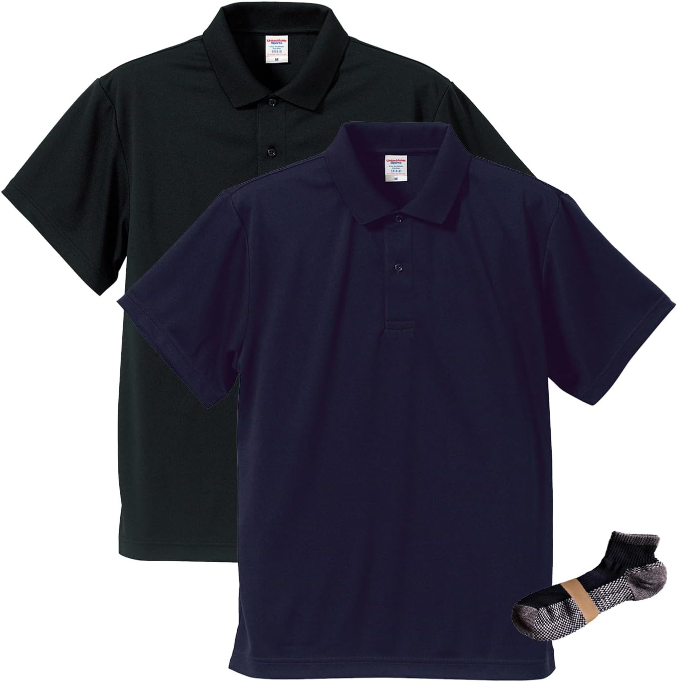 

Спортивная поло-рубашка Dry Athletic мужская United Athle, темно-синий/черный