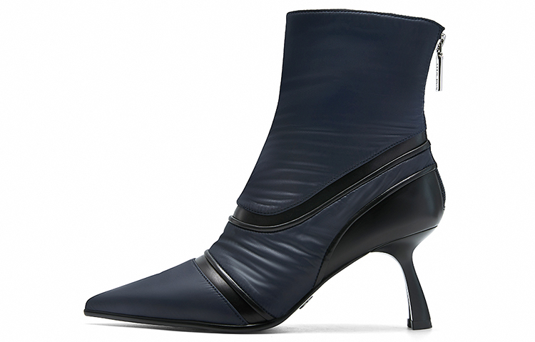 NINE WEST Женские черные ботинки на каблуке 7,5 см, цвет Black — фото 3