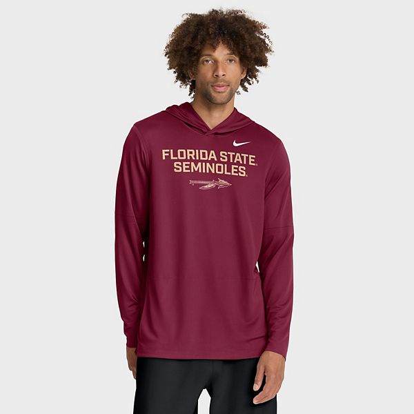 Мужская толстовка с длинным рукавом florida state seminoles 2025 sideline dri-fit Nike — фото 2