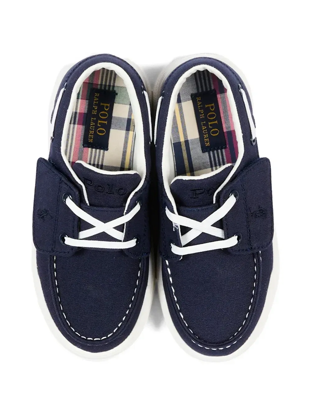 Мокасины с завязками Polo Ralph Lauren Kids, синий — фото 4