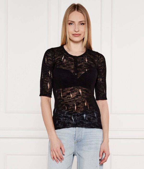

Блуза Slim fit Pinko, черный