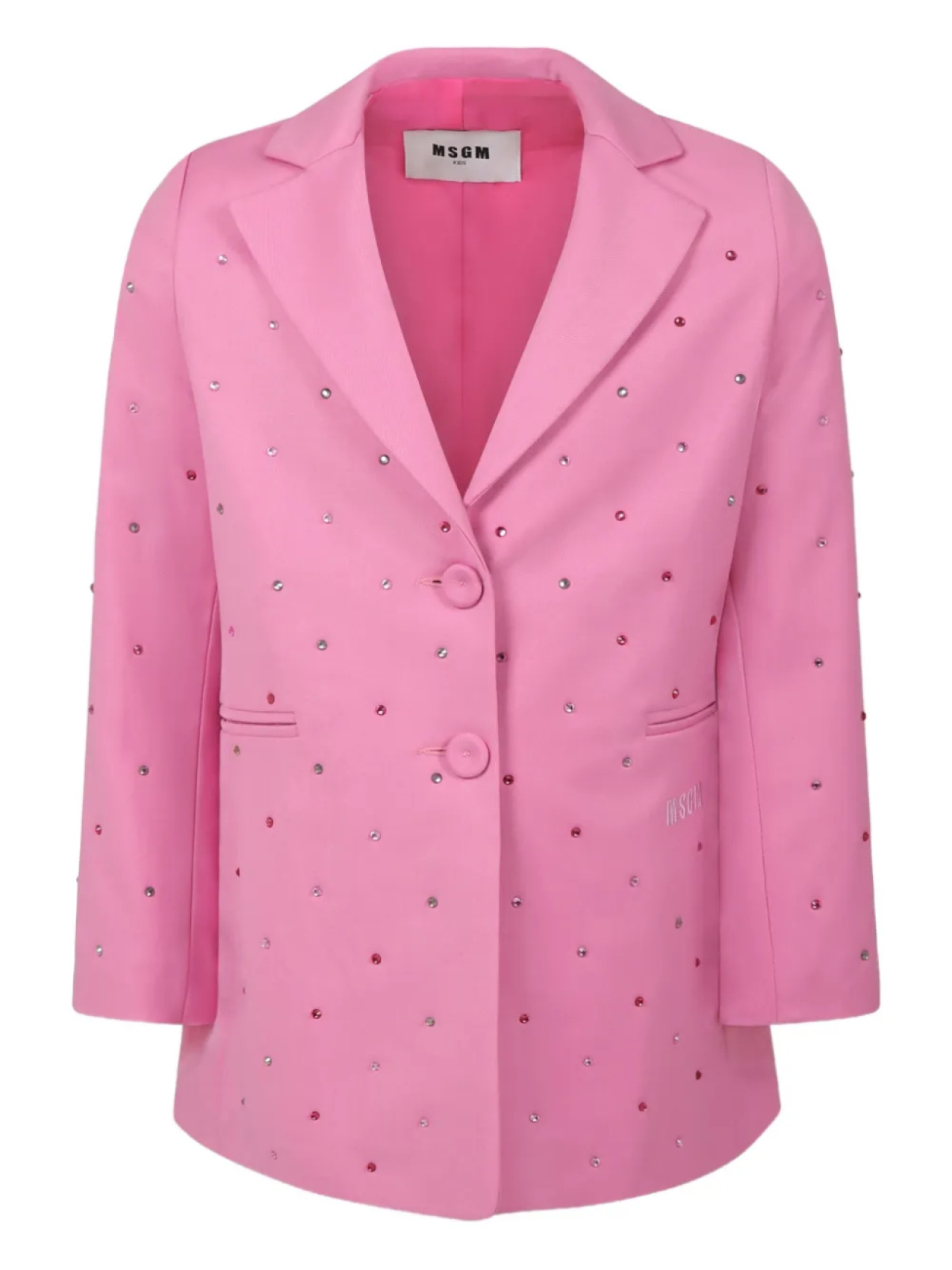 

Детский декорированный блейзер MSGM MSGM Kids, розовый