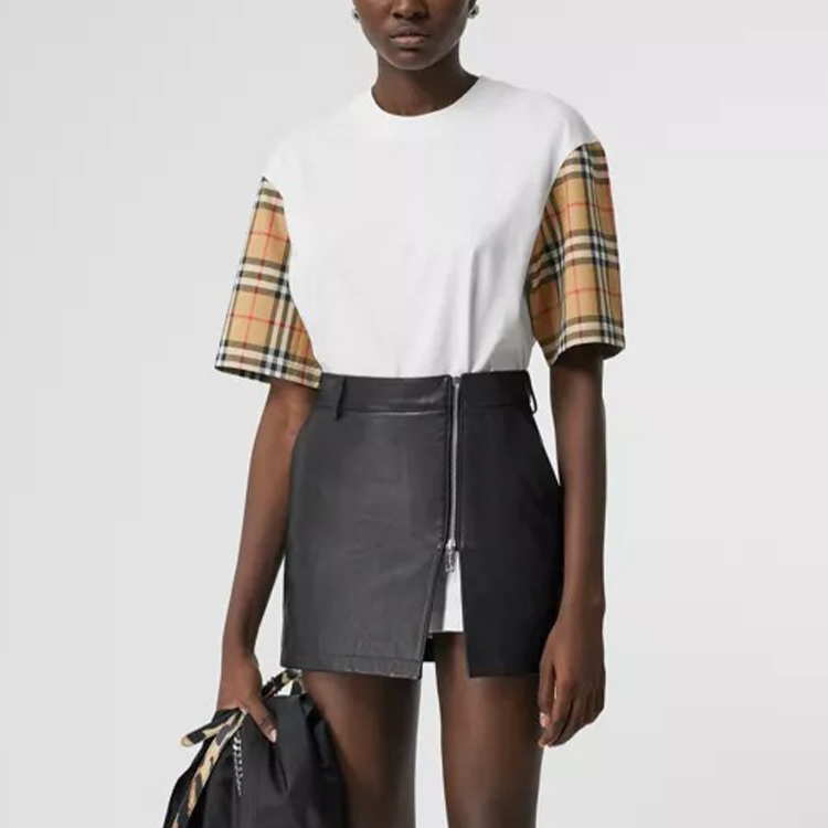 Футболка с рукавом реглан Burberry, женская, белый — фото 4