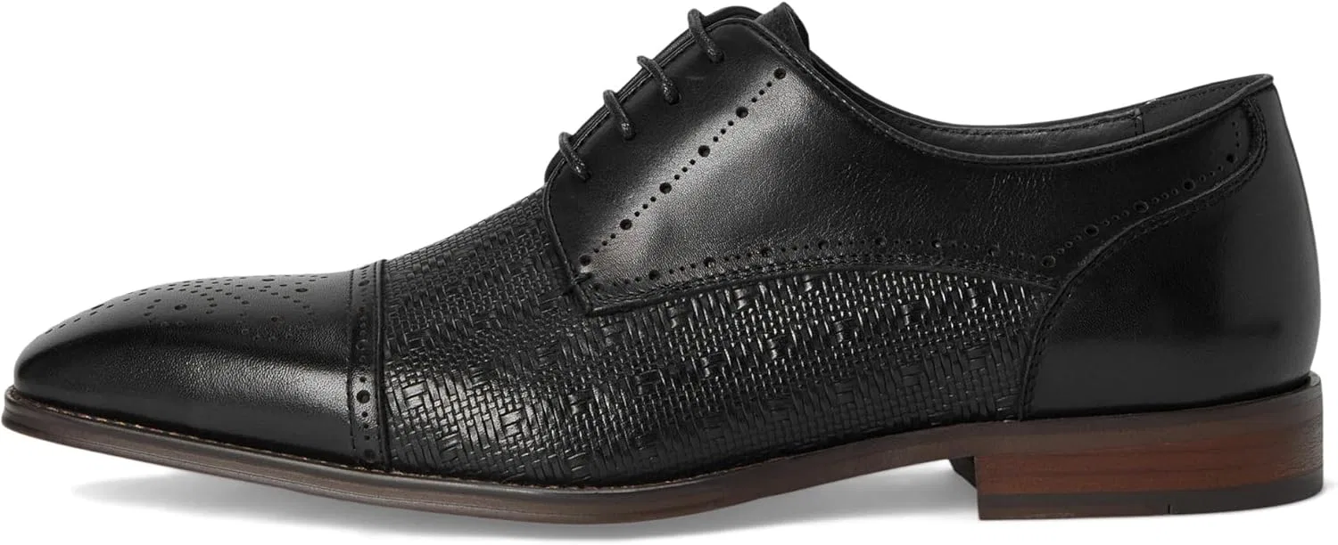 Оксфорды Stacy Adams Herren Silsbury Cap Toe Lace Up, Black — фото 4