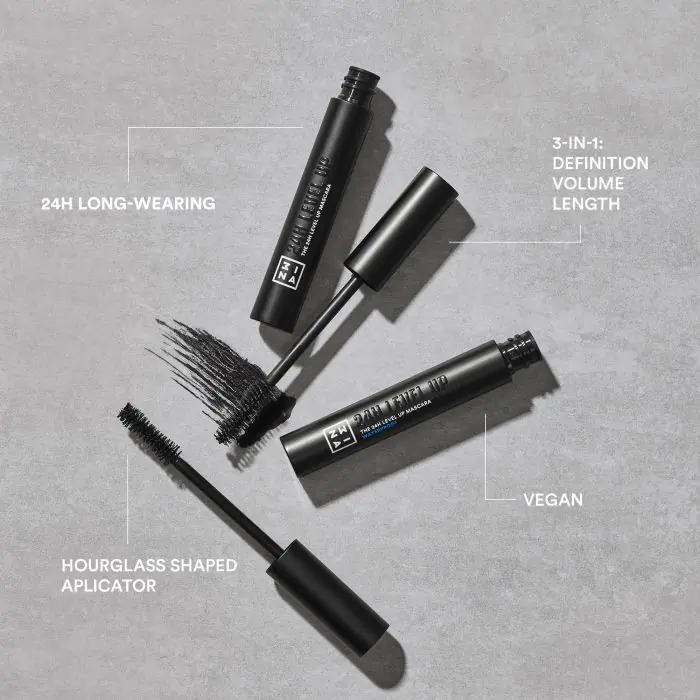

Тушь для ресниц the 24h level up máscara de pestañas waterproof 3Ina, цвет negro