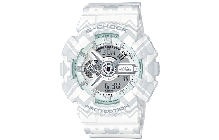 

CASIO Часы Men White Watch GA-110TP-7A