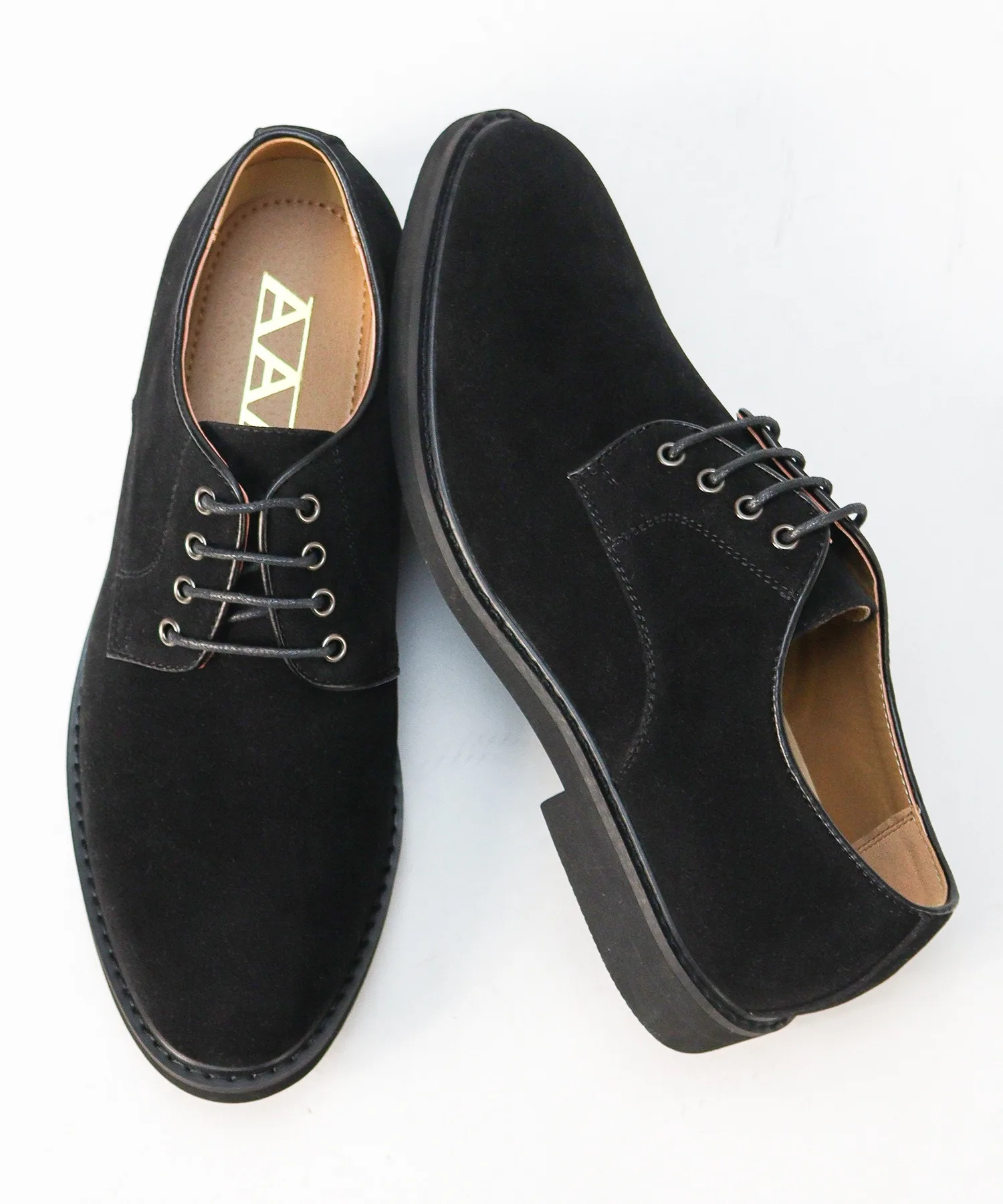 Мужские туфли с круглым носком из синтетической кожи Plain Toe AAA+ черные