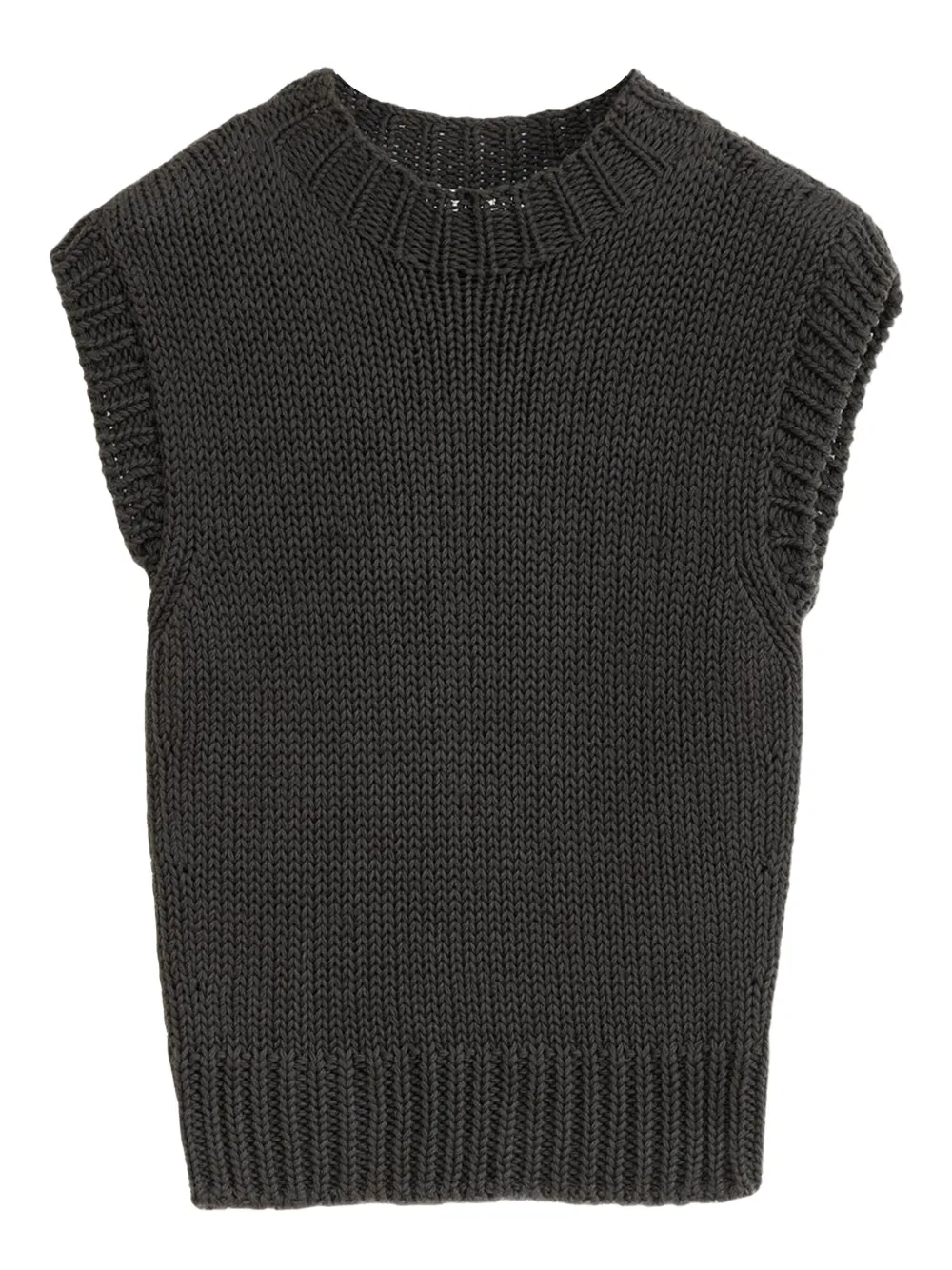 

Вязаный жилет без рукавов Lemaire, коричневый