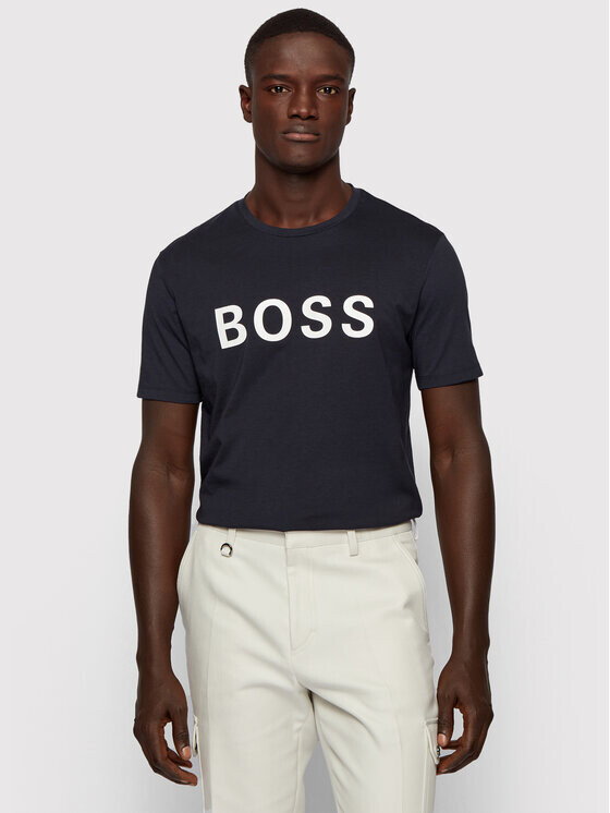 

Футболка стандартного кроя Boss, синий