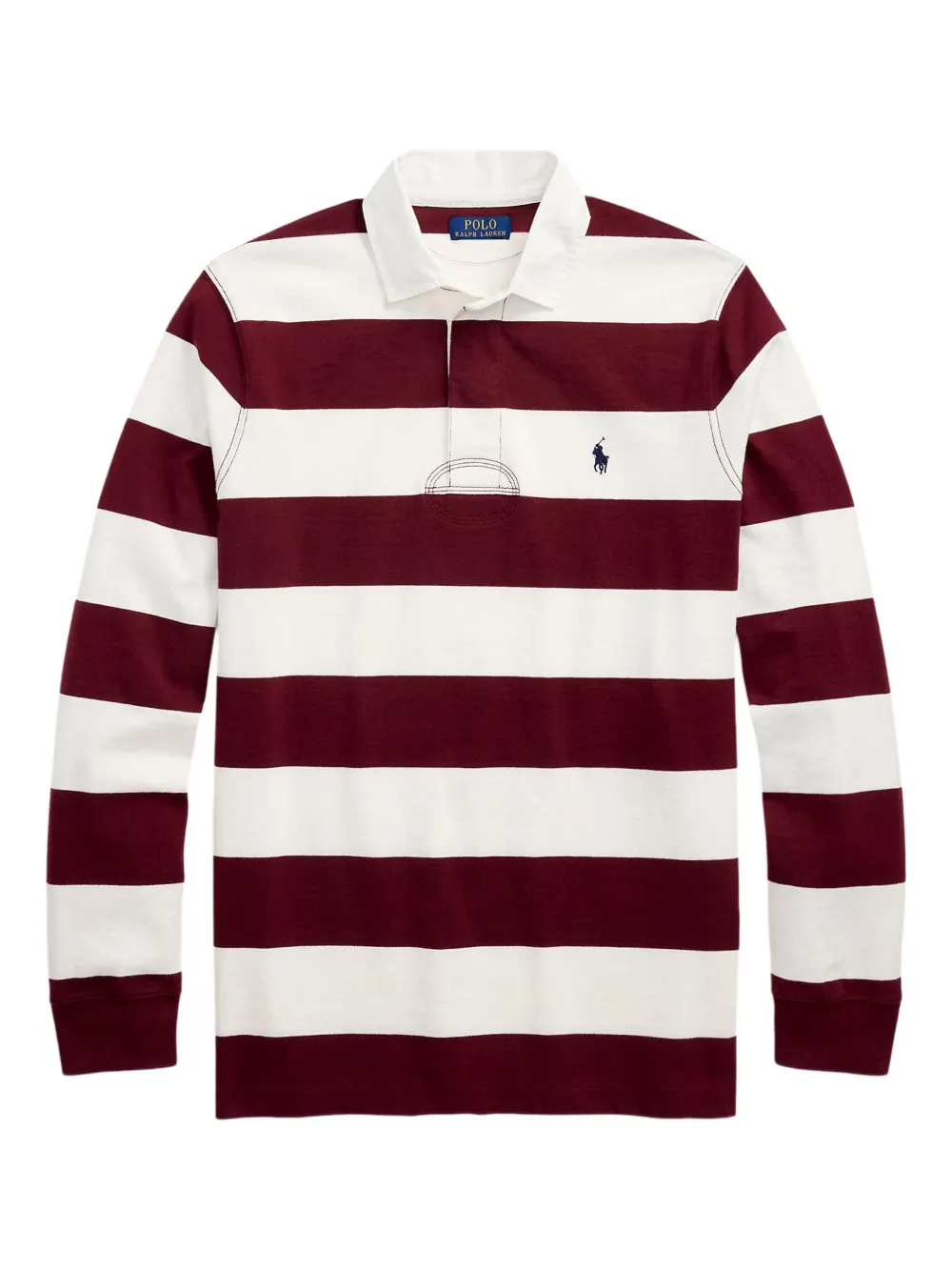 

Полосатая рубашка поло с длинными рукавами POLO RALPH LAUREN, красный