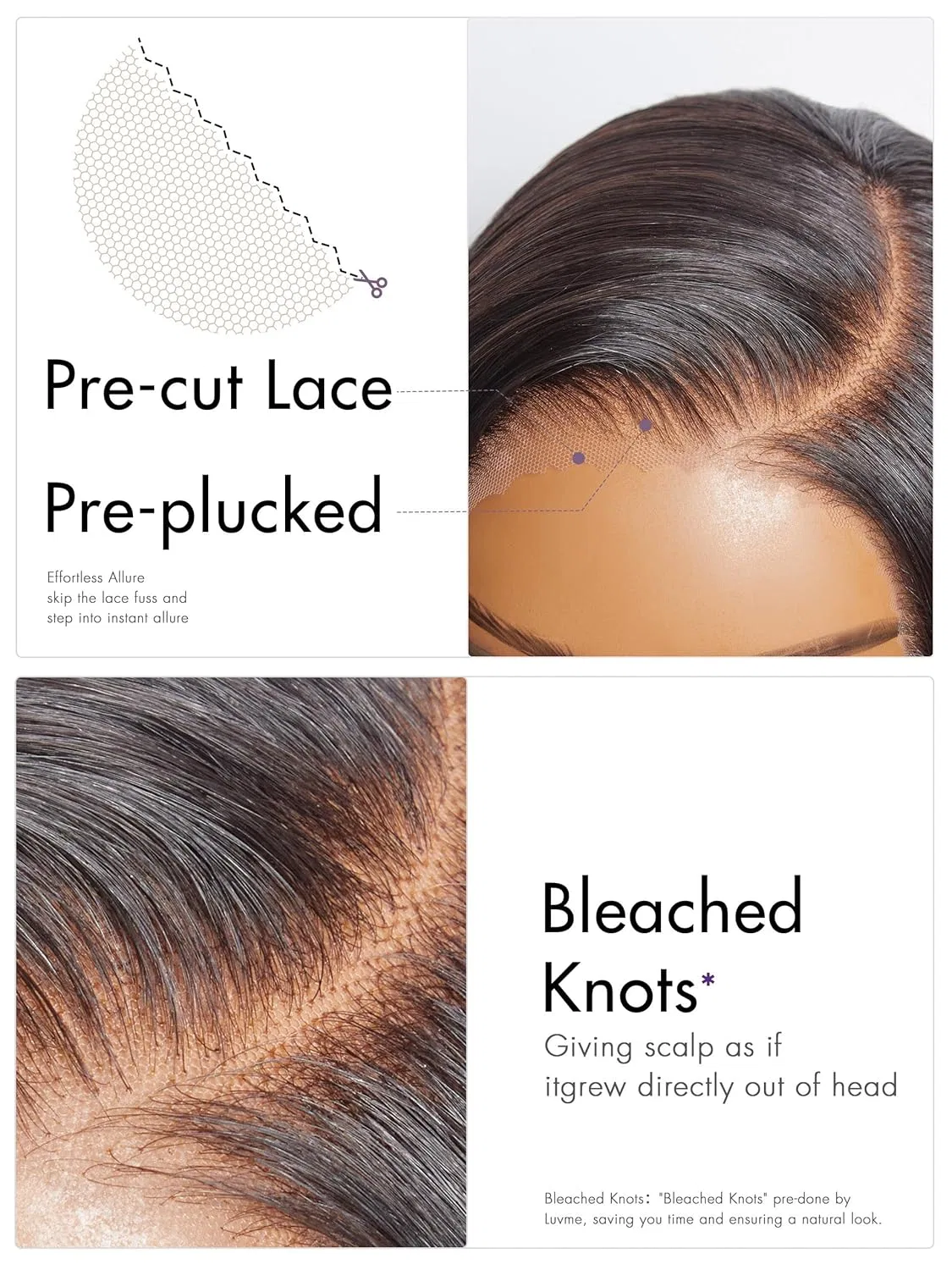 Женский парик LUVME HAIR Bob Front Glueless 10 дюймов из человеческих волос Luvme Hair — фото 3