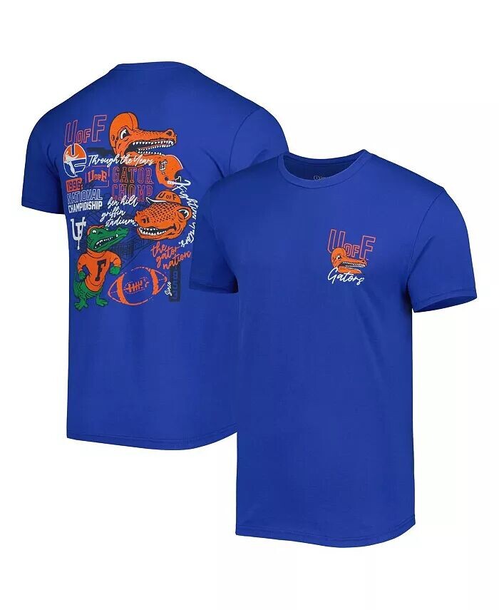 

Мужская футболка Royal Florida Gators Vintage-Like Through the Years Two-Hit Image One
