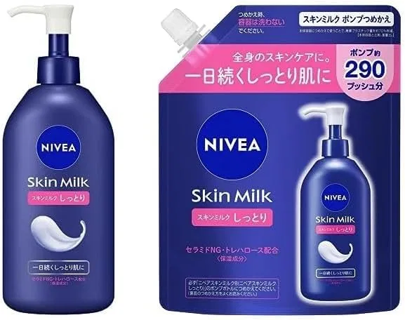 Лосьон для тела Nivea Skin Milk увлажняющий 350 мл + сменный блок 290 г