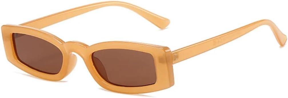 

Женские солнцезащитные очки в маленькой оправе, модные солнцезащитные очки в винтажном стиле с леопардовым принтом, синие очки с защитой от УФ-излучения UV400 VRTRFFTR, Brown-brown