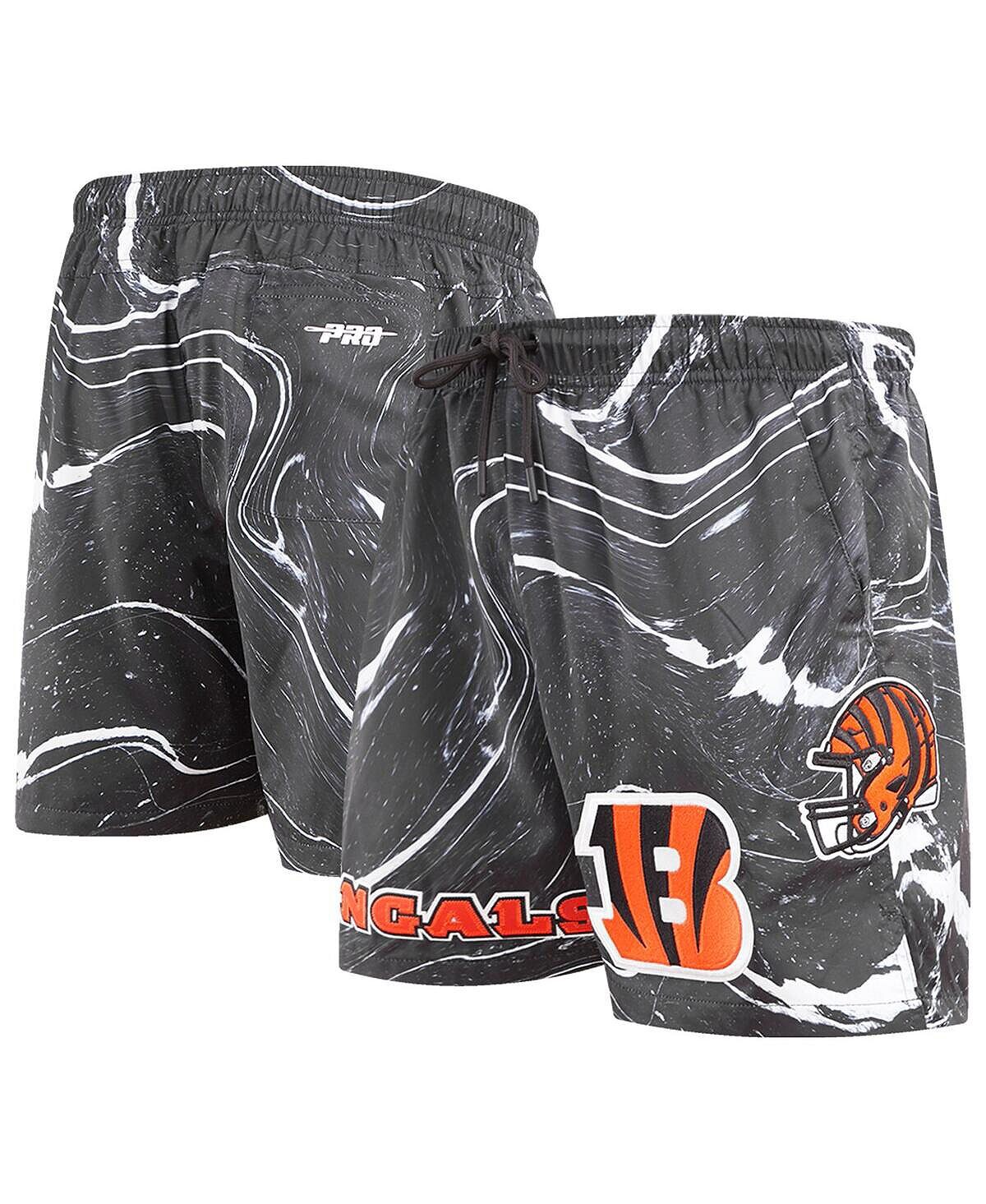

Мужские черные шорты Cincinnati Bengals с мраморным принтом Pro Standard