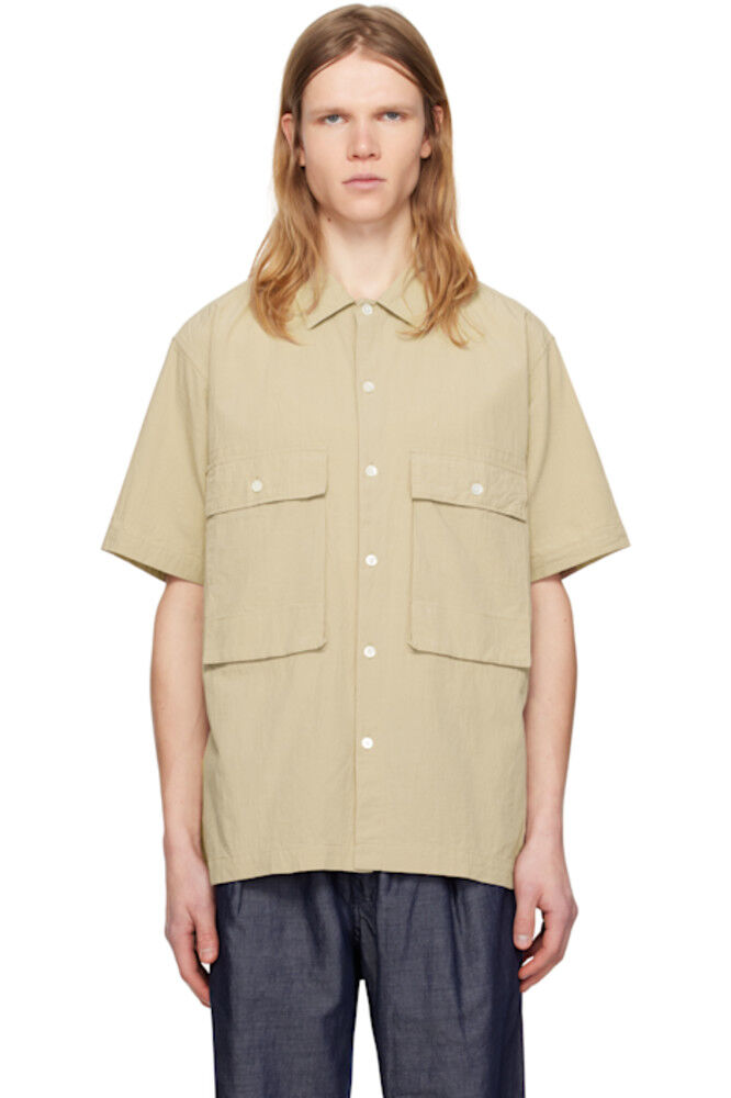 

Рубашка с коротким рукавом Taupe Ivan Pilgrim Surf + Supply