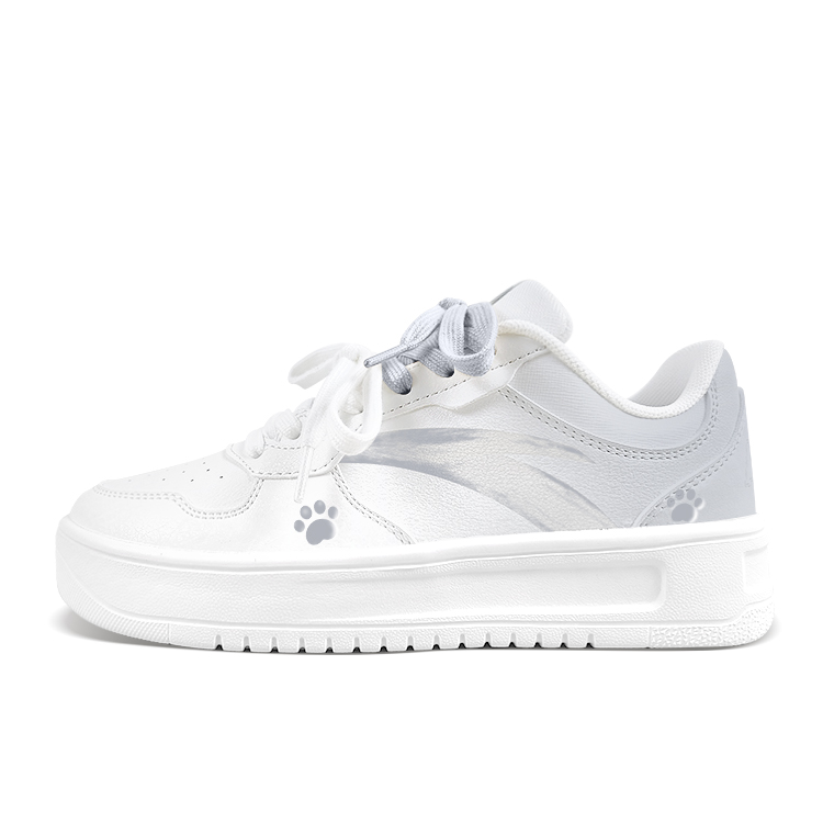 

Легкие низкие кеды из искусственной кожи с противоскользящей, износостойкой, сбалансированной и дышащей подошвой ANTA, серый