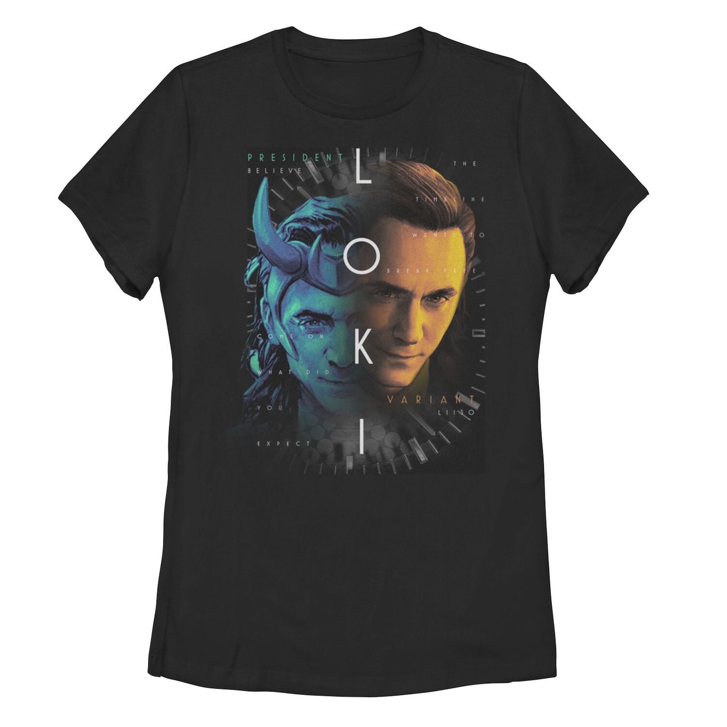 

Футболка для юниоров Marvel Loki Split Choices Licensed Character