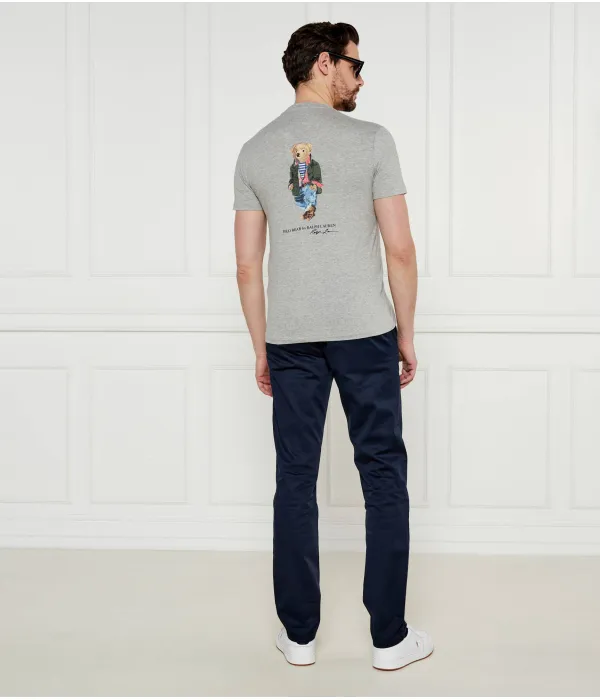 Футболка Slim fit Polo Ralph Lauren, серый — фото 2