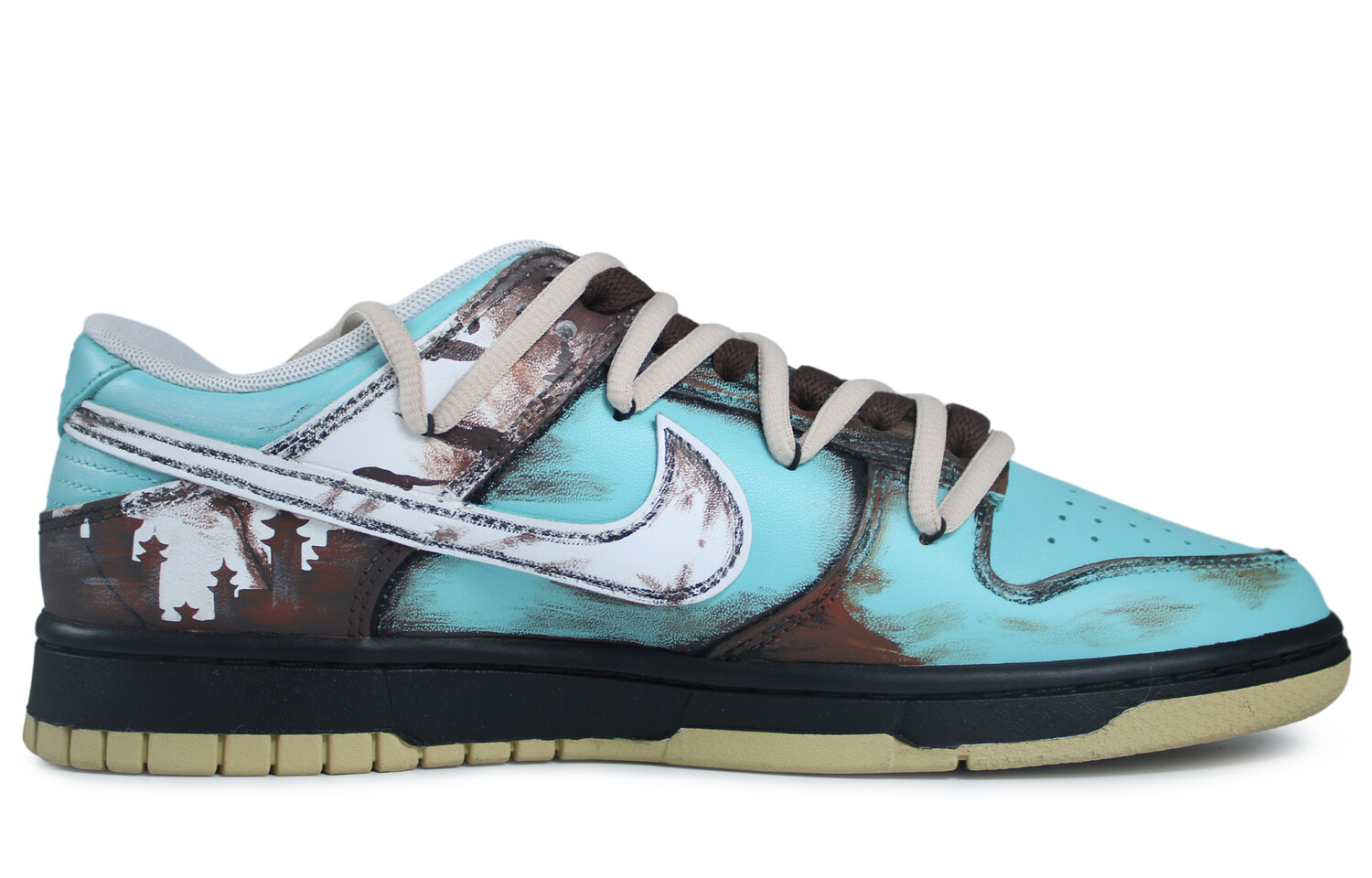 

Кроссовки Nike Dunk Skateboarding Shoes Men Low-top Blue, Brown, голубой, Синий, Кроссовки Nike Dunk Skateboarding Shoes Men Low-top Blue, Brown, голубой