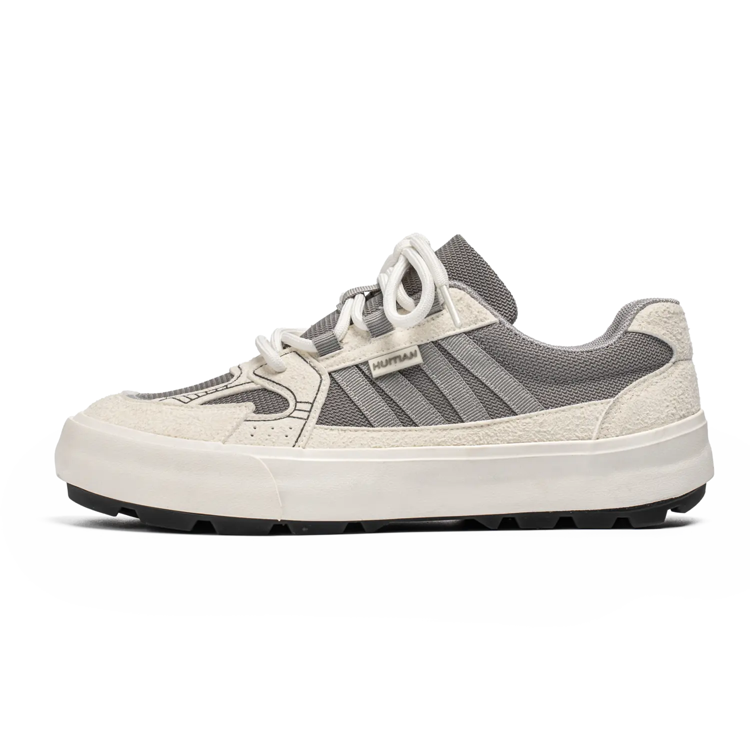

BOLE Низкие скейтерские кроссовки мужские бежево-серые, цвет Beige Gray