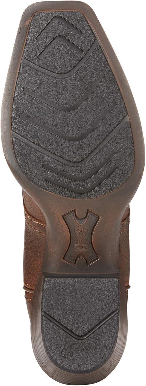 Мужские сапоги Ariat Heritage Roughstock Western с квадратным носком из кожи, светло-коричневый — фото 3