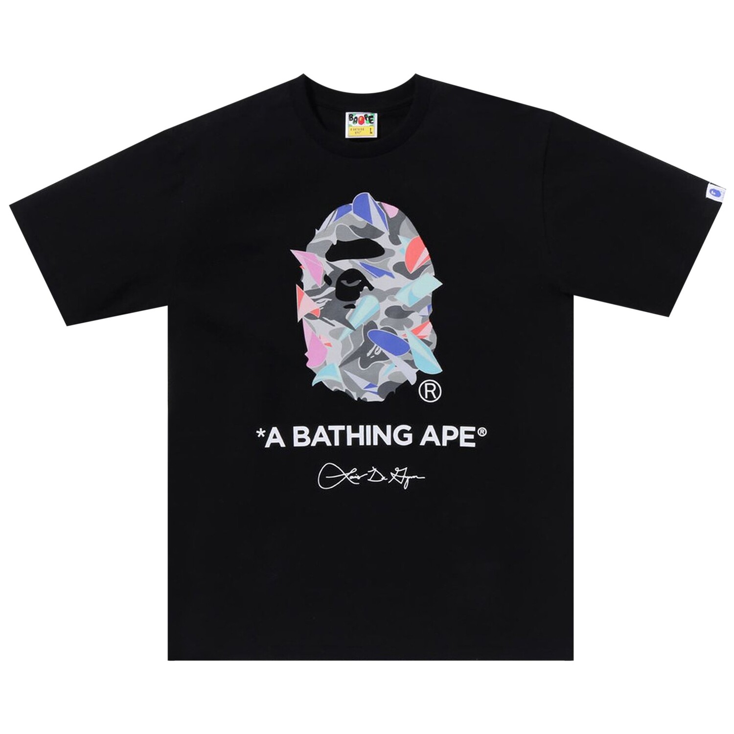 

Футболка BAPE x LDG Ape Head, черная, Черный, Футболка BAPE x LDG Ape Head, черная