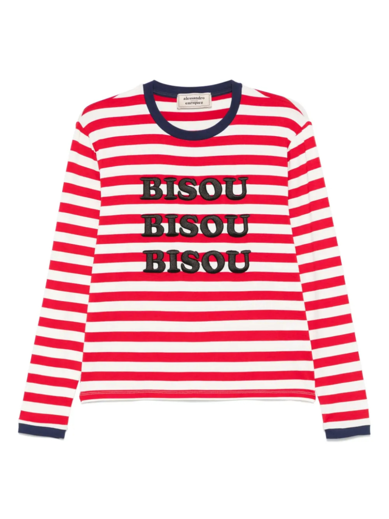 

Полосатая футболка Алессандро Энрикеса Alessandro Enriquez, красный