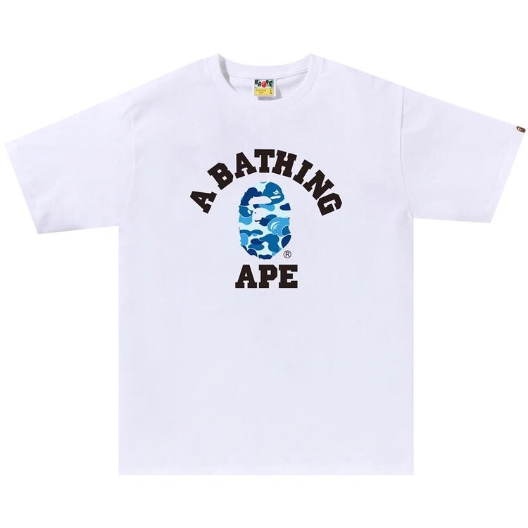 

Футболка BAPE ABC Camo College 'White/Blue', белый