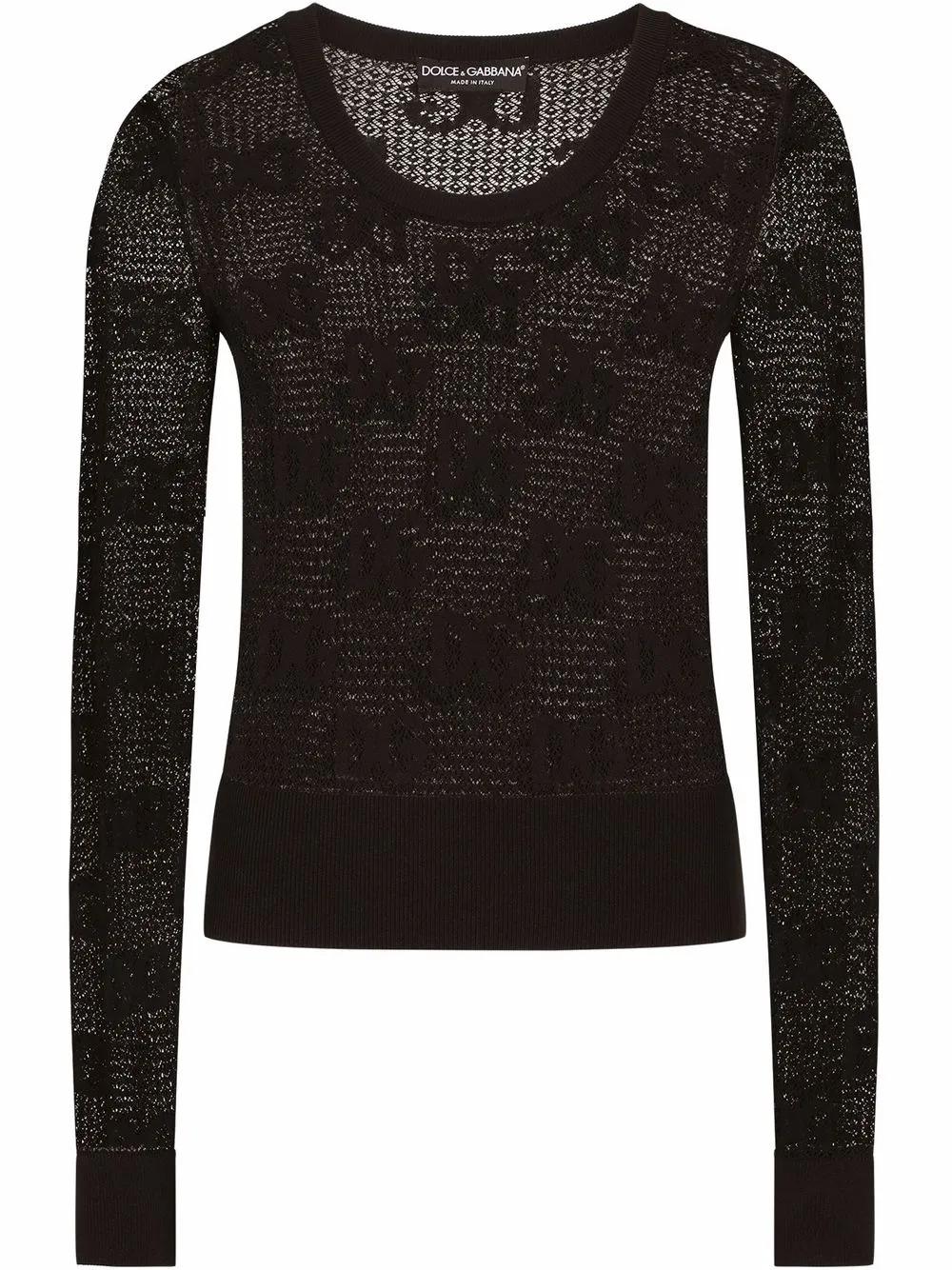 

Джемпер с логотипом DG DOLCE & GABBANA, черный