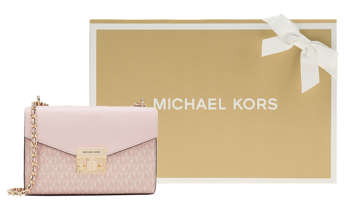 

MK Rose Кожаная Сумка Через Плечо Маленький Размер Женская Розовая MICHAEL KORS