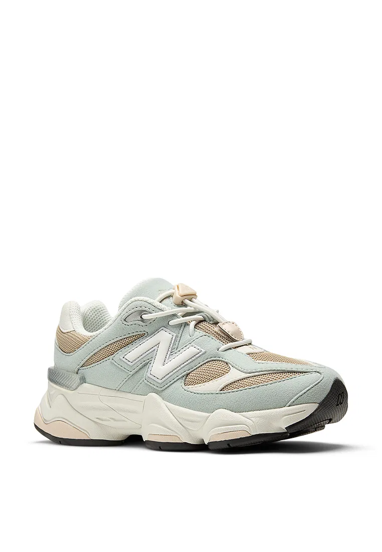 Детские кроссовки Lifestyle, модель 9060, New Balance, зеленый/бежевый — фото 3