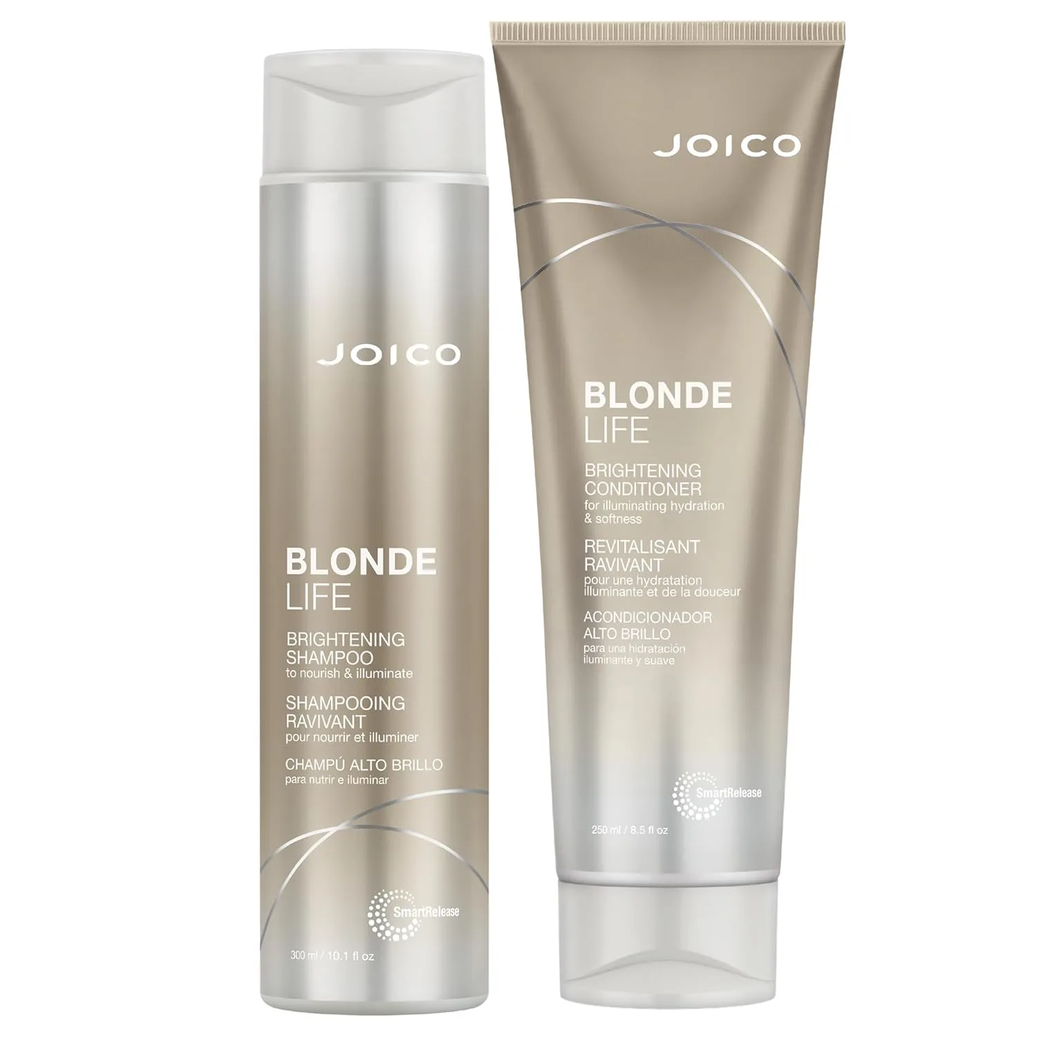 Осветляющий шампунь и кондиционер Joico Blonde Life | Для светлых волос | Придает мягкость и гладкость | Без сульфатов | Обогащен маслом монои и таману 550 мл (1 шт.)