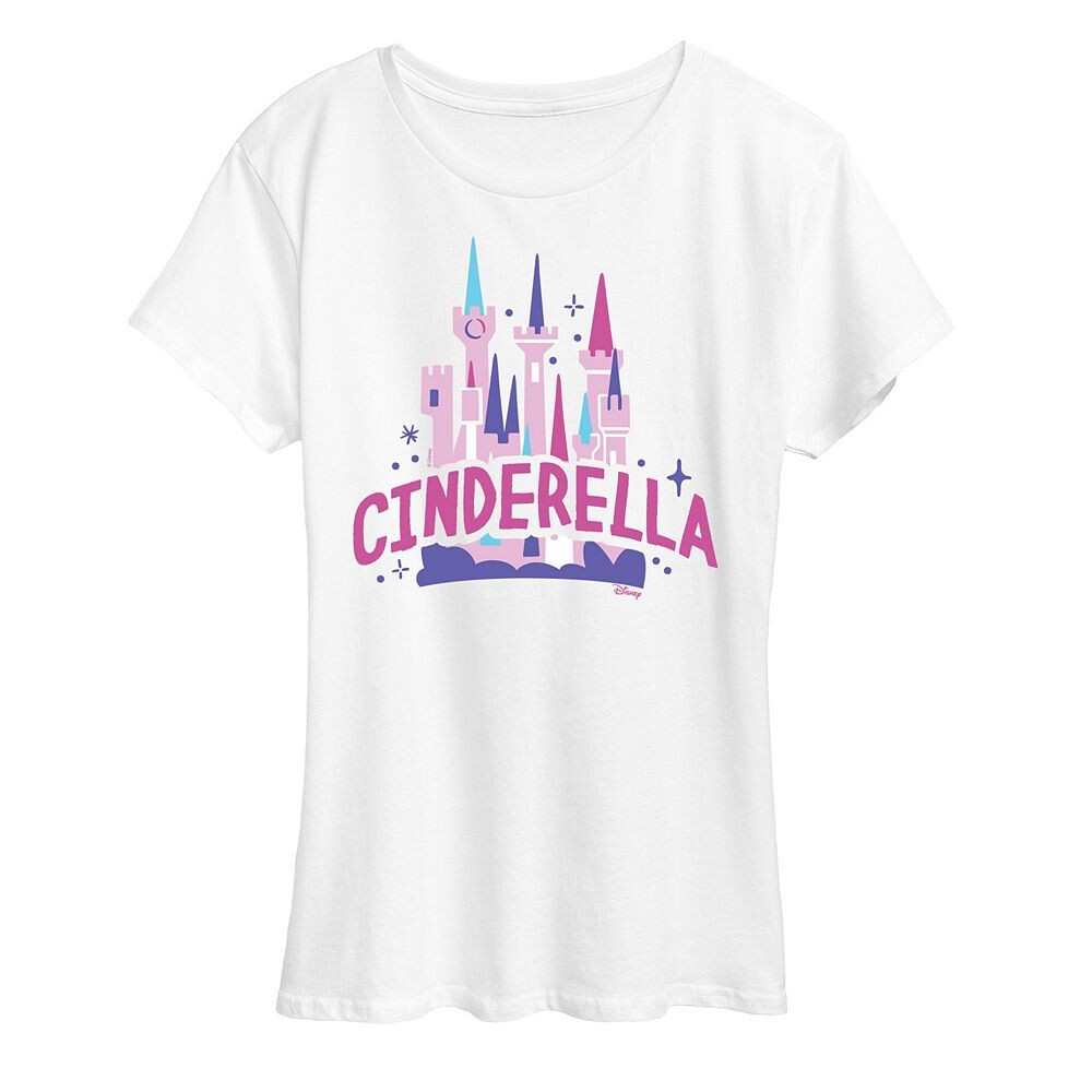 

Женская футболка с изображением замка Disney Princess Cinderella, белый