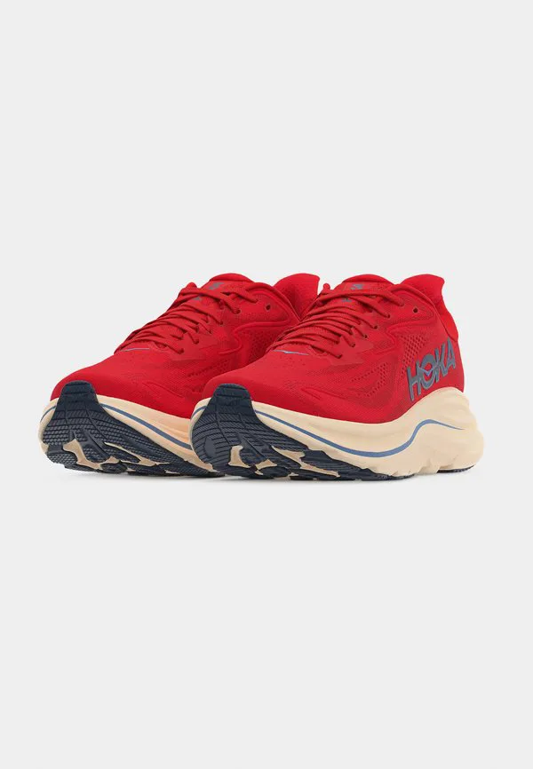 Кроссовки для бега по шоссе clifton 10 Hoka, Vermillion/Varsity Navy — фото 3
