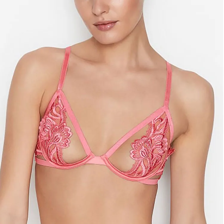 Victoria's Secret Бюстгальтер женский кораллово-розовый — фото 2