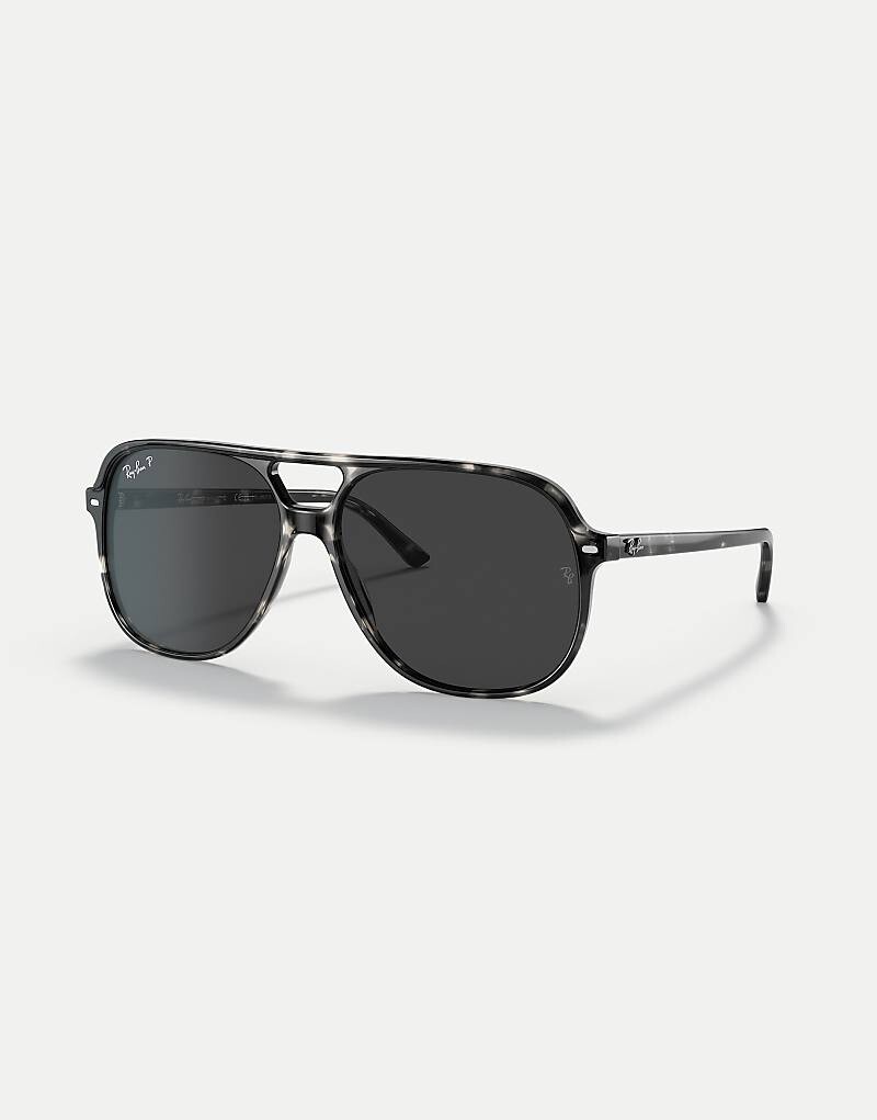 

Серые солнцезащитные очки квадратной поляризации Ray-Ban Bill с серыми линзами