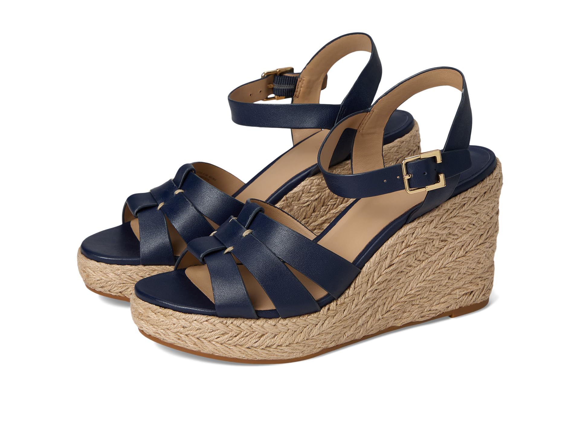 Сандалии Lauren Ralph Lauren Soffia Espadrille Wedges, цвет Refined Navy