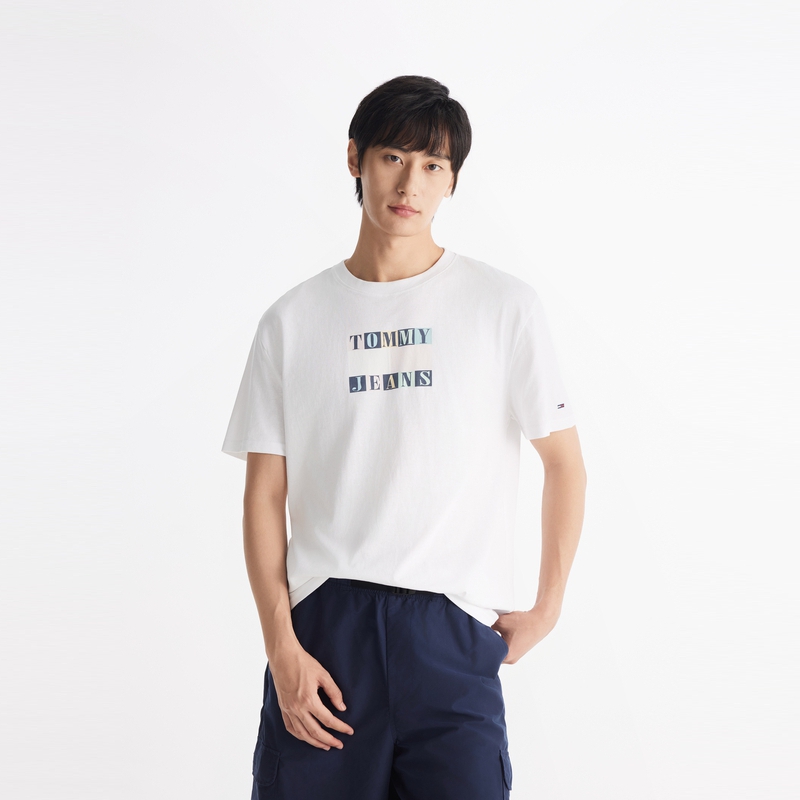 Футболка унисекс белая Tommy Hilfiger, белый YBR — фото 4